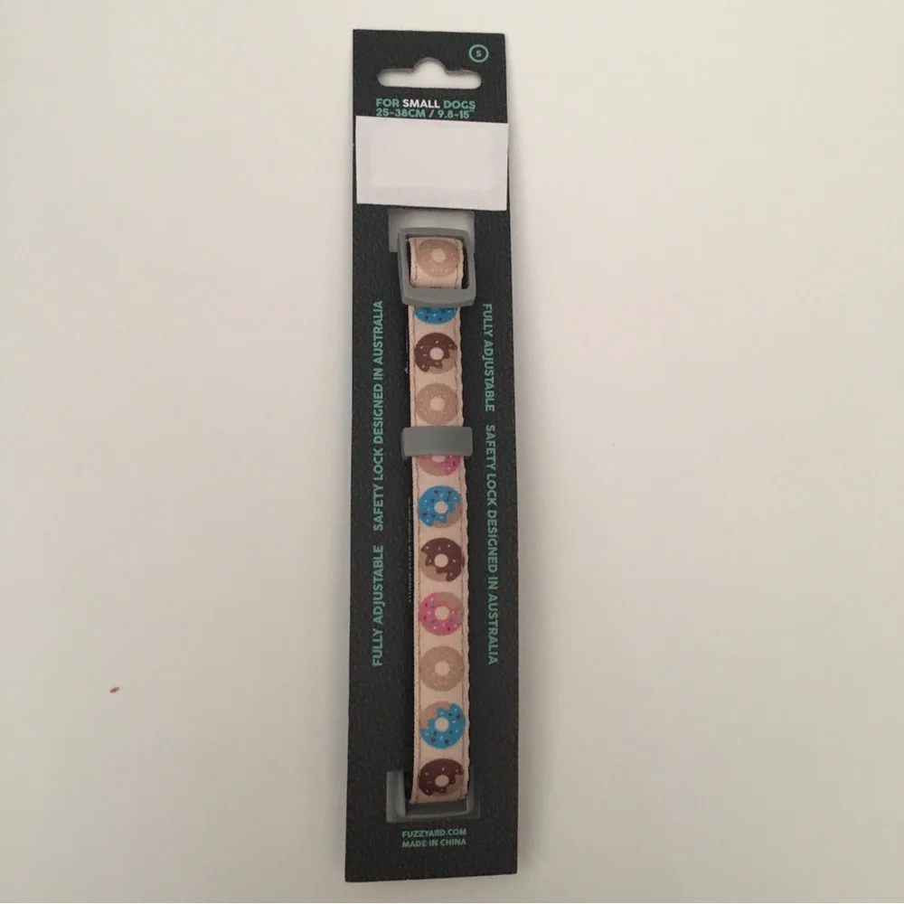 NEW (S) Dog Collar Donuts Theme for Small Pets FuzzYard